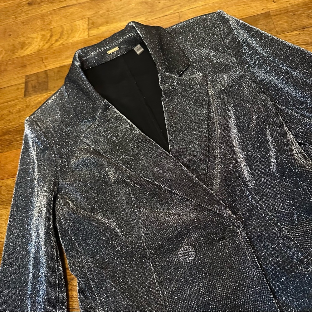 Tahari Metallic Black Jacket 6